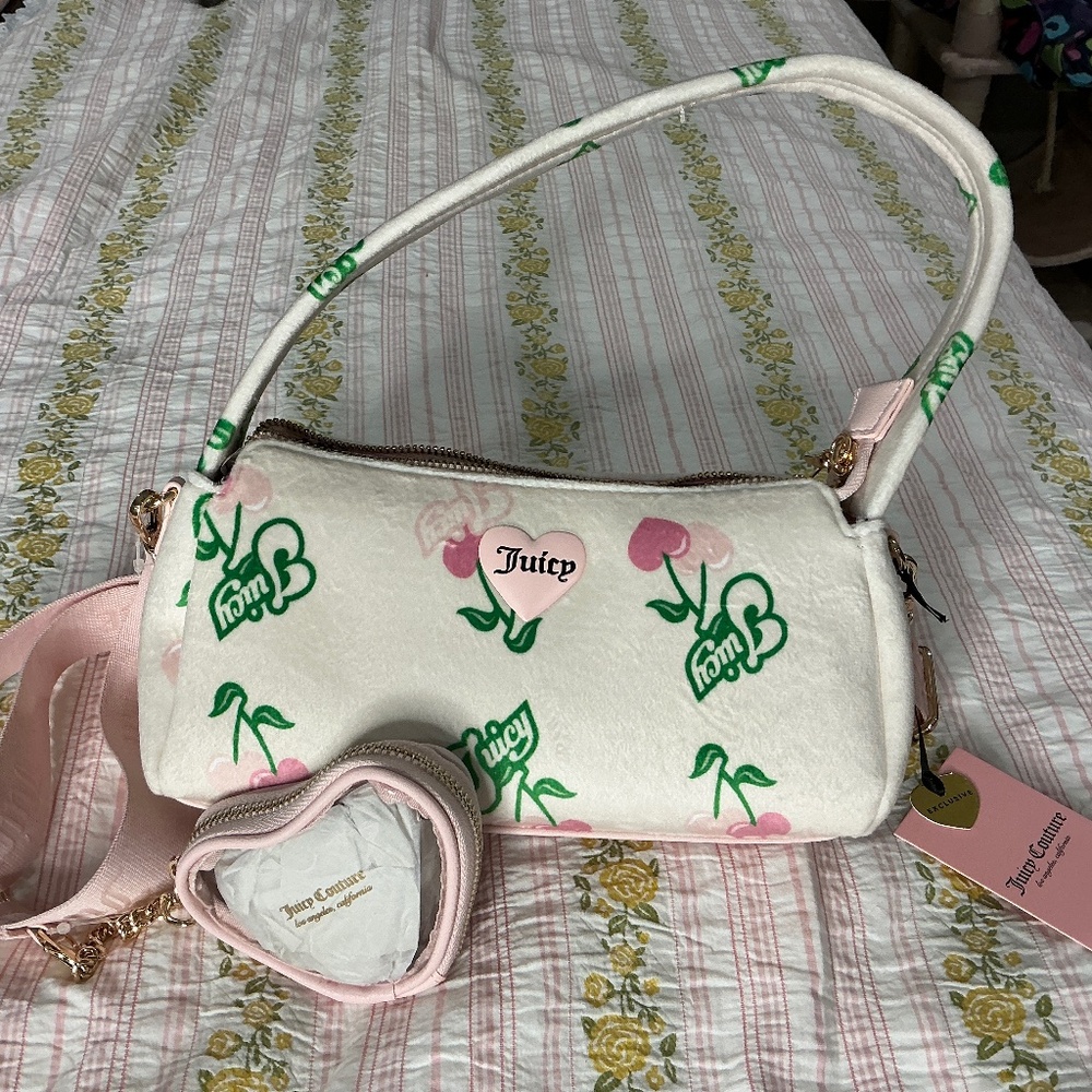 Soft Juicy Couture Cherry Hearts Purse